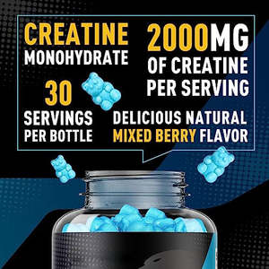 מותאם אישית תווית חדשה עיצוב creatine gummies לב לא gmo שריר בניין קריאטין תוספת אנרגיה - Product Image 5