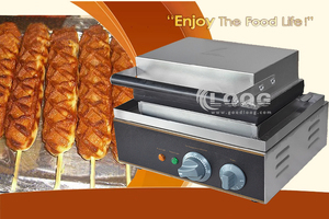 Commercial Cooking Equipment Manufacturers 6Pcs <strong>Hotdog</strong> Waffle Stick Maker <strong>Machine</strong> for Sale - Product Image 3