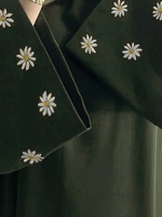 Nouvelles robes d'été pour femmes, broderie florale Nida, vêtements islamiques, abaya fermée, robe musulmane modeste