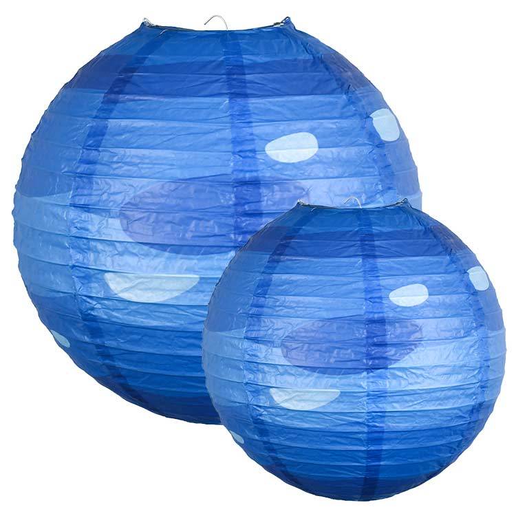 12-Piece Fishing Bobber Paper Lanterns - Red & White Fish Shaped Decorations For Fishing Themed Parties