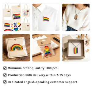 ชุดของที่ระลึกโลหะ LGBT พร้อมเข็มกลัดรุ้งแบบกำหนดเอง สร้อยคอ จี้ ของที่ระลึกงานอีเว้นท์ ของที่ระลึกโลหะผสม ของขวัญราคาถูก ขายส่งราคาโรงงาน - Product Image 6