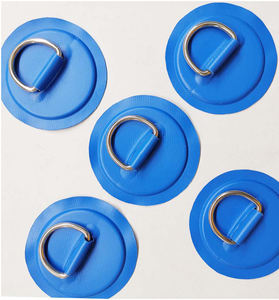 Stainless Steel D-Ring Pad Patch for PVC Inflatable Boat <b>Raft</b> Dinghy Kayak - Product Image 1