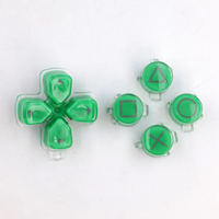 Boutons de remplacement colorés en cristal ABXY Dpad pour la réparation de la manette PS5