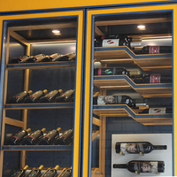 Meilleur armoire à vin thermostatée artisanale, écologique et moderne, avec plusieurs zones de température, refroidisseur à vin intelligent pour bar à domicile et villa