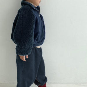 Chaquetas de bebé de otoño Imágenes de 3 6 <span class=keywords><strong>meses</strong></span> Suéter de lana empalmado Conjunto de <span class=keywords><strong>dos</strong></span> piezas con media cremallera - Product Image 2