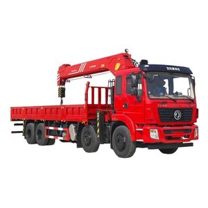 Camion de transport Dongfeng 8X4 avec grue montée, grue hydraulique à flèche télescopique de 14 tonnes et 16 tonnes - Product Image 1