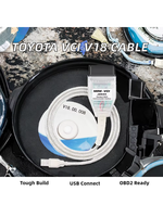 Mini VCI V18 J2534 Techstream FTDI FT232RQ RL para Toyota, Cable de Diagnóstico, Lector de Códigos para el Modelo Camry