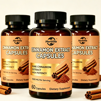 Capsules de Cannelle de Ceylan Pure et d'Extrait de Crevette Amère, Soutien du Métabolisme Cardiaque, Vente en Gros OEM/ODM Usine