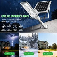 Lampu Jalan Tenaga Surya LED Hemat Biaya Tinggi, Tahan Air IP65, Bahan ABS, Tahan Segala Cuaca untuk Penggunaan di Jalan, Tahan Lama