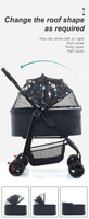 Équipement pour animaux de compagnie double jogger poussettes pour animaux de compagnie poussettes pour animaux de compagnie avec boucle de sécurité