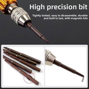 Set di cacciaviti in lega di alluminio con lavorazione CNC 5-in-1 all'ingrosso-strumento di precisione per la riparazione e lo smontaggio del telefono cellulare - Product Image 5