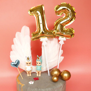 Cina fabbrica vendita diretta resistente all'usura automatico gonfiabile numero 0-9 palloncini materiale di lamina per la decorazione della festa di compleanno - Product Image 1
