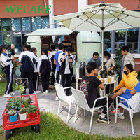 WECARE Remorque de restauration mobile entièrement équipée pour la vente de glaces, café, boissons et cuisine, idéale pour les bars et les événements.