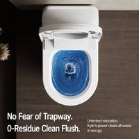 WC intelligent en céramique avec fonction de nettoyage hygiénique par pulvérisation, sans électricité, pour hôtel et salle de bain