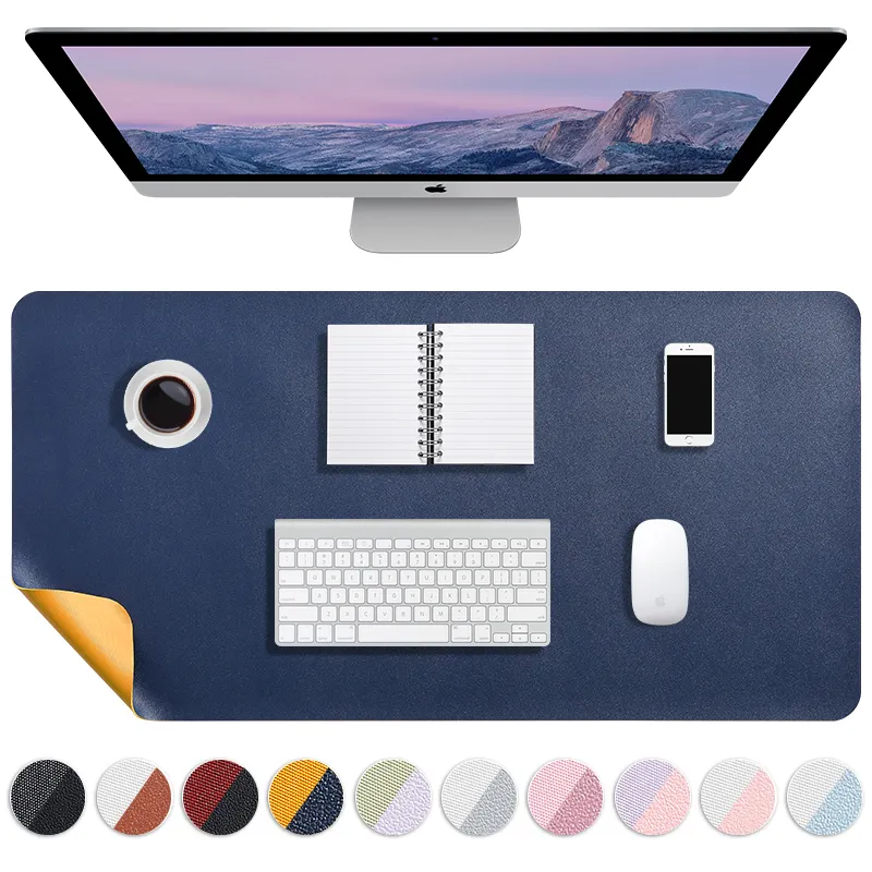 Custom Xl Xxl Big Lederen Gaming Muismat Full Color Design Anti-Slip Rubber Neopreen Voor Laptop En Bureauspel