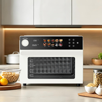 Horno Freidora de Aire sin Aceite de 30L con Pantalla Táctil y Convección, Horno Eléctrico de Sobremesa para Cocinar, Hornear y Asar Saludablemente en Casa