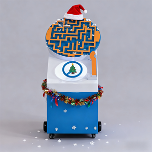 Giáng sinh chủ đề phiên bản giới hạn đồng tiền hoạt động trò chơi <span class=keywords><strong>Arcade</strong></span> máy câu đố mê cung thiết bị giải trí - Product Image 3