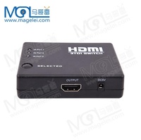 Penjualan laris OEM 1080p pengalih sinyal Video 3 In 1 dengan pengendali jarak jauh IR pengalih Video HDMI 3 Port