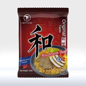 ผลิตภัณฑ์ใหม่จากจีน อาหารสไตล์เกาหลี ฮอตอาเมะ ซุปเกาหลี บะหมี่กึ่งสำเร็จรูปรสกิมจิ ฮาลาล - Product Image 4
