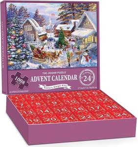 <span class=keywords><strong>Calendrier</strong></span> de l'Avent personnalisé Puzzle Factory <span class=keywords><strong>2024</strong></span>, puzzle de Noël en 1008 pièces, <span class=keywords><strong>calendrier</strong></span> de compte <span class=keywords><strong>à</strong></span> rebours de Noël de 24 <span class=keywords><strong>jours</strong></span> - Product Image 4
