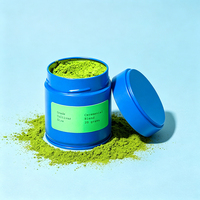 Boîte d'emballage portable hermétique haut de gamme personnalisée de 30-50g de qualité alimentaire pour thé Matcha, Hojicha, protéines, cacao, poudre de menthe pour chat