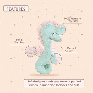 A758 Peluche a Forma di Cavalluccio Marino all'Ingrosso, Decorazione per Cameretta, Ottimo Regalo per Bambini di Tutte le Età, Giocattolo di Peluche Animale Marino - Product Image 3