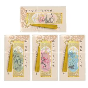 Nieuwe Stijl Metalen Holle Bladwijzer Effen Echte Bloem Gouden Touw Bladwijzer - Product Image 3