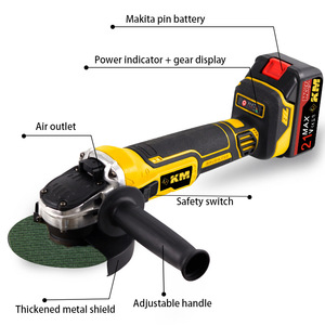 เครื่องเจียรไฟฟ้า Km 21V Max Brushless ใช้แบตเตอรี่ สำหรับตัด เจียร ขัด เกรดมืออาชีพ - Product Image 4