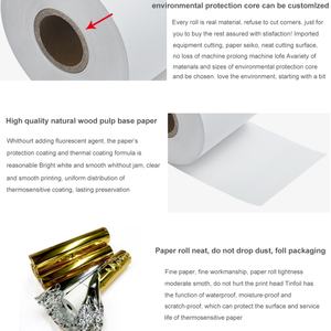 Rollo de Papel Térmico para Recibos de Punto de Venta, 80x80mm, 65gsm, Capa Única, Libre de BPA, Personalizado por el Fabricante OEM - Product Image 2