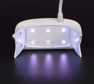 שנזן הדגם העדכני ביותר באיכות מיני נייד צורת שעון מסמר מייבש הוביל 9 w הוביל מנורת מסמר uv ריפוי ג 'ל פולני מייבש ציפורניים תחנת - Product Image 1