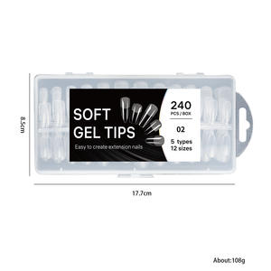 Pointes d'<span class=keywords><strong>ongles</strong></span> ultra-fines transparentes givrées 5 <span class=keywords><strong>en</strong></span> 1, pose d'<span class=keywords><strong>ongles</strong></span> sans couture pour allonger les <span class=keywords><strong>ongles</strong></span>, pas besoin de ponçage, fournitures de manucure pour salon et maison - Product Image 6