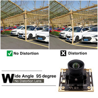 Módulo de Cámara USB Gran Angular Sin Distorsión ELP, Cámara Web con Controlador Gratuito, Cámara Web Full HD 1080p con Micrófono