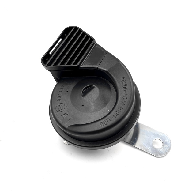 Wenle AHN133 ABS Iron Horn Single Pin Black Silver 80mm 12V Snail High Tone Universal Auto Horn