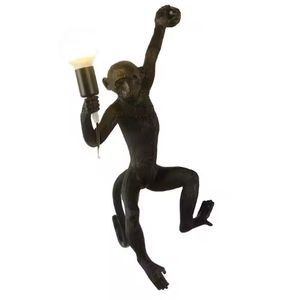 Lampe de <span class=keywords><strong>singe</strong></span> de Style industriel simple Lustre créatif en corde de chanvre pour restaurant ou chambre <span class=keywords><strong>Applique</strong></span> murale LED - Product Image 6