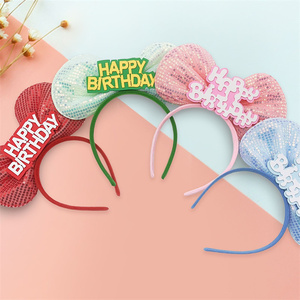 Diademas de tela con puntos para fiesta de cumpleaños, accesorios para la cabeza, decoración de sombreros de cumpleaños - Product Image 2