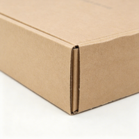 Boîtes d'expédition en carton ondulé 10x10x2 pouces avec une épaisseur de 2 mm, design gaufré, matériaux recyclés pour les chaussettes