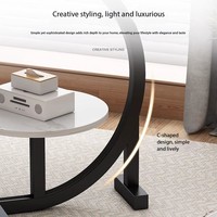 Table basse de salon, petite table ronde, table d'appoint mobile pour canapé, chambre créative et simple, balcon, loisirs