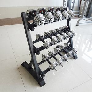 Hot Selling Home Gym Commercial Fitness Equipment 2.5Kg-50Kg Hex <strong>Dumbell</strong> Set With Rack Three-Layer Dumbbell Rack and <strong>Stand</strong> - Product Image 2