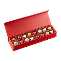 Boîte d'emballage magnétique en chocolat Bonbon pour mariage, cadeau de noël, dragée, doublure en éponge, finition gaufrée UV, stratification mate