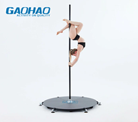 GAOHAO la barre de danse circulaire mobile pour scène de spectacle, barre de danse statique rotative pour fitness