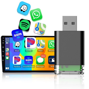 อะแดปเตอร์ไร้สาย2-in-1ใช้การเชื่อมต่อ Wi-Fi6 + BT 5.4เพื่อรองรับระบบ iOS CarPlay และ Android Auto - Product Image 5