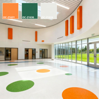 Rollo de Suelo Vinílico de PVC Directo de Fábrica, Económico, Impermeable, Antideslizante, para Hogar, Hospital, Centro Comercial, Proyectos de Interiores