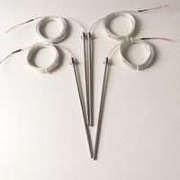 Haichen OEM Sensor RTD PT100/PT500/PT1000 Simplex 3-Kabel Buatan Khusus Thermowell SS304/316 IP65 Kelas A/B Akurasi 0.5C