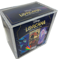 Étui de protection en acrylique transparent haut de gamme, rotatif et détachable, pour boîte de boosters Lorcana