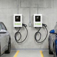 Chargeur de véhicule électrique EVEGO CCS1/CCS2 28 kW Wi-Fi, nouveau modèle mural, IP55, écran tactile interactif de 7 pouces, courant de sortie 80 A pour niveau 2 DC