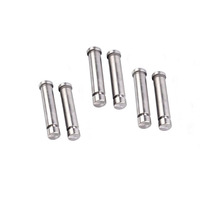 Threaded Piston Pin Long Shaft CNC Machined Stainless Steel Bright Uncoated 5mm Round Head Motor Axle Shaft