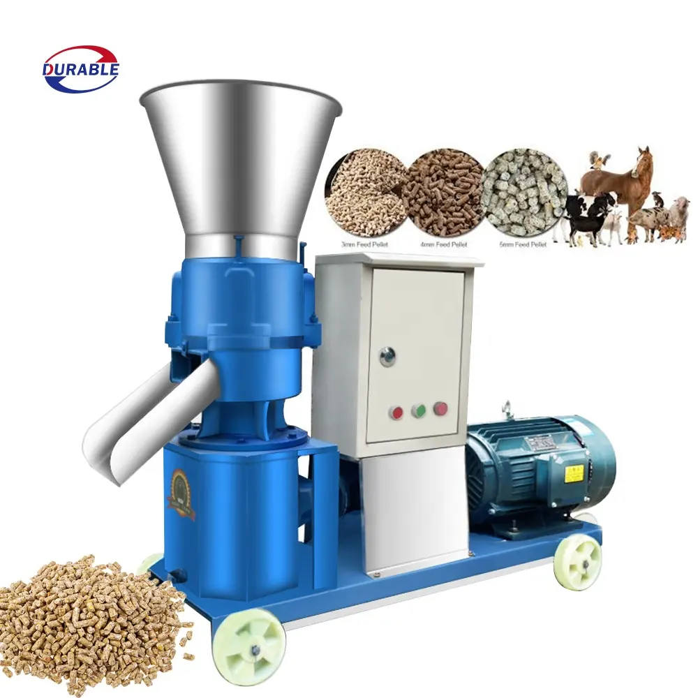 Animal ovelha gato porco 1 tonelada alimentar pellet moinho fabricação linha de produção