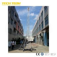 TECHTEAM Fashion Design 6.4m High Sound System Studio Speaker Set Speaker Tower B30-Q Truss Structure Aluminium Alloy TUV