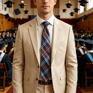 Cravates pour hommes en microfibre ou polyester à carreaux, fabriquées sur mesure en Chine, design de cravate de mode pour affaires, cravate de haute qualité - Product Image 4
