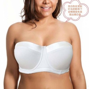 Sujetador sin tirantes de color liso con efecto <span class=keywords><strong>push</strong></span>-<span class=keywords><strong>up</strong></span> para mujer, talla grande, ropa interior sin costuras para busto grande - Product Image 6